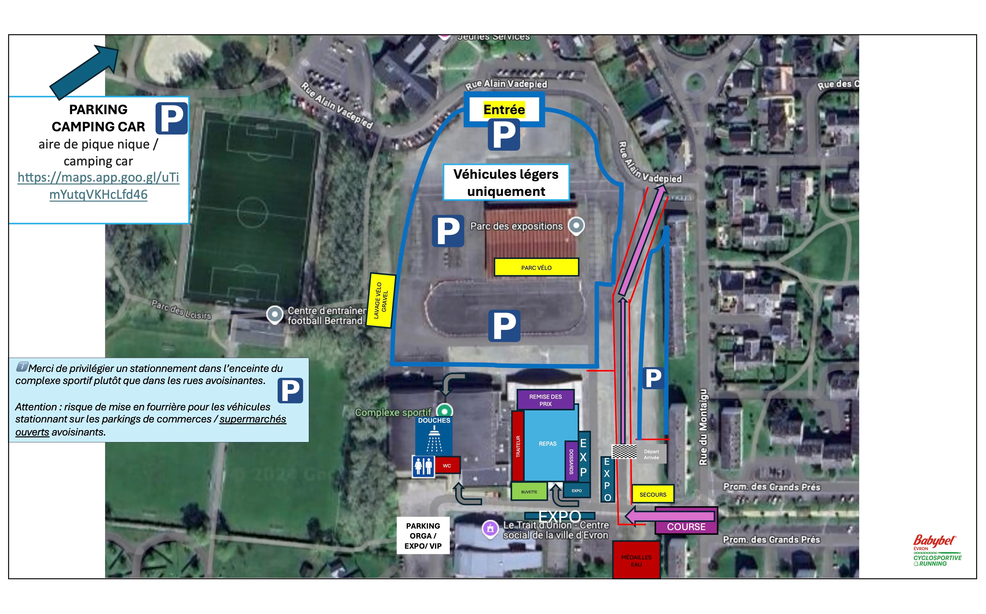 Carte du stationnement